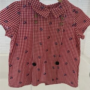 Pepa London Red Gingham Button-Down Shirt for Kids